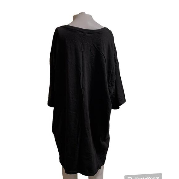 Hanes Men’s Size 3X Nano Tee Black Short Sleeve Tshirt Casual Crew Neck - Picture 3 of 4